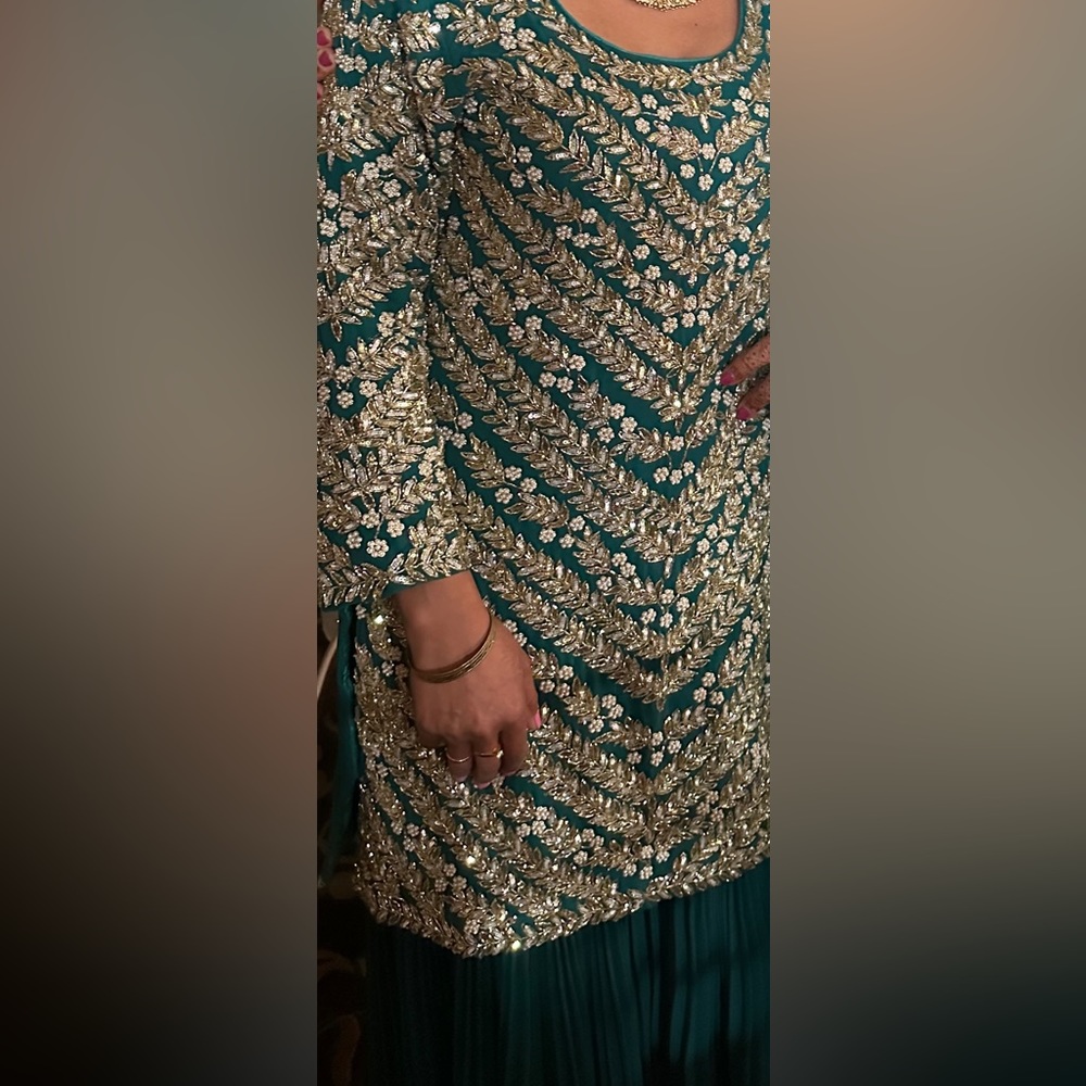 Heavy gharara suit